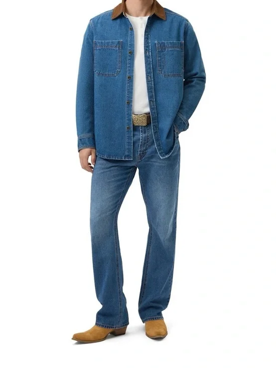 Frye Men's Denim Barn Jacket - Picture 2 of 9